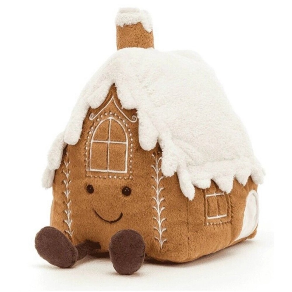 Jellycat London Amuseable Large Gingerbread House Christmas Plushies
